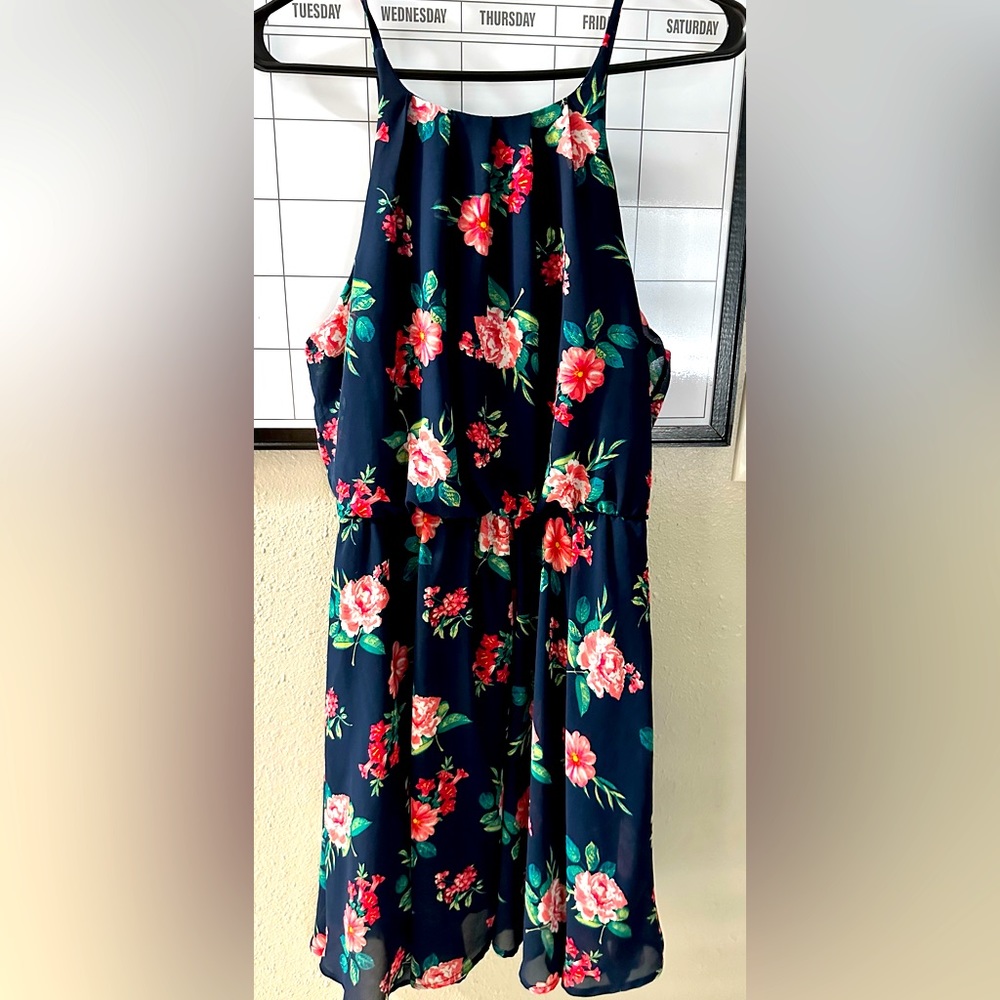 Blue Floral Dress